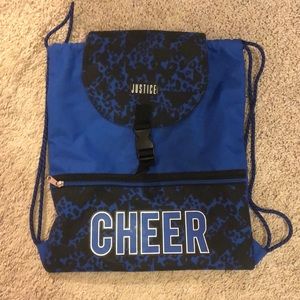 Justice cheer cinch backpack